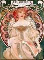 F Champenois ImprimeurEditeur 1897 Czech Art Nouveau distinct Alphonse Mucha